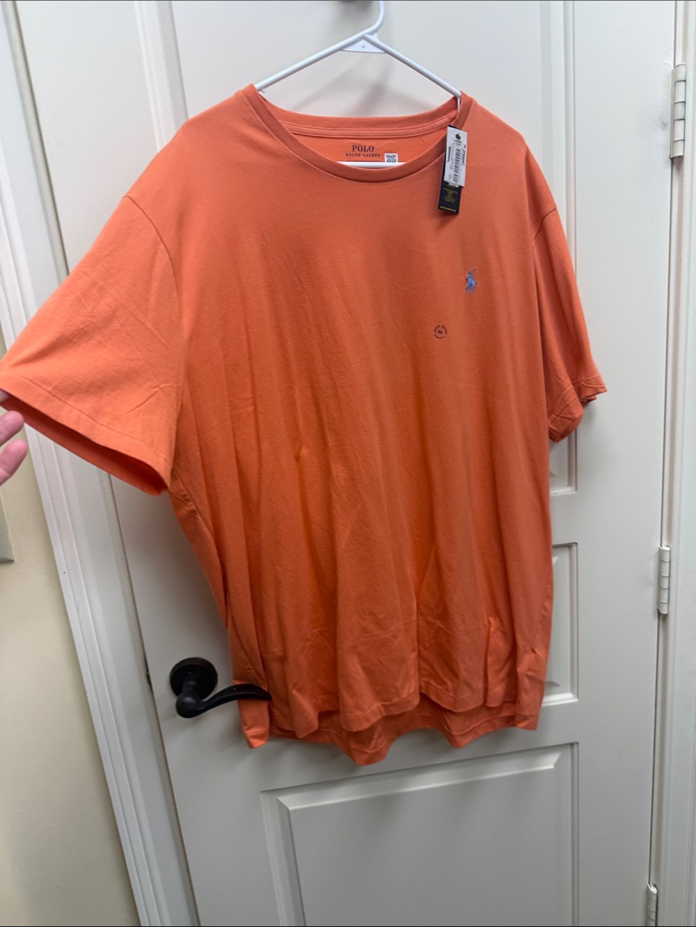 Polo by Ralph Lauren Orange Short-Sleeve Crew Tee with Polo Pony